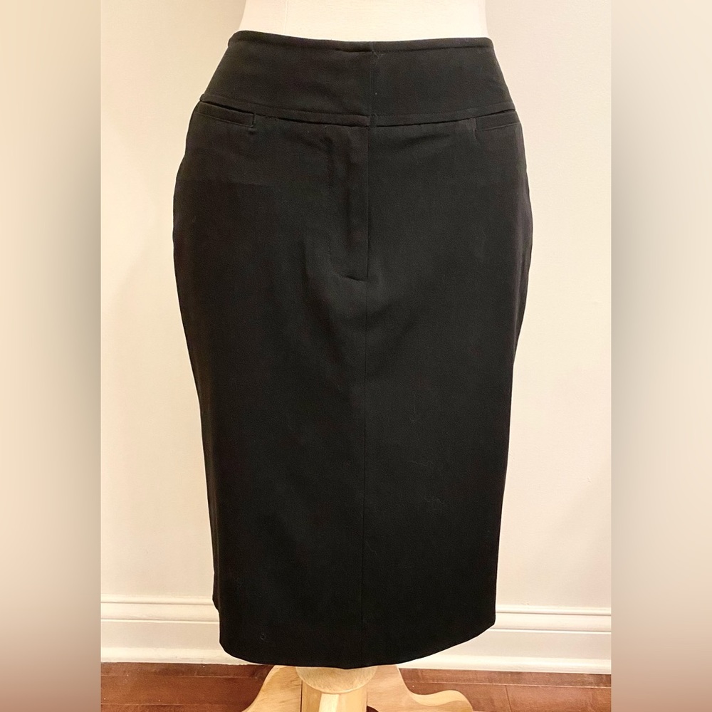 Worthington Works Stretch Separates Black SZ 6 Corporate Chic Pencil Skirt